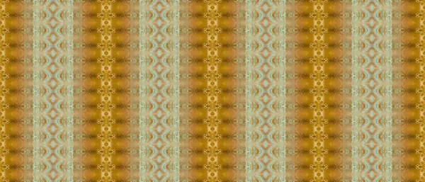 Rayas Tribales Oro Estampado Grano Ácido Textil Bohemio Verde Tinta — Foto de Stock