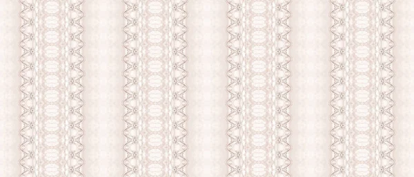 Tinta Marrón Batik Estampado Teñido Beige Zig Zig Étnico Marrón —  Fotos de Stock
