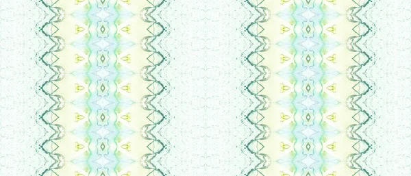 Groene Kleurstof Abstract Blauwe Batik Inkt Groene Tribal Textiel Gouden — Stockfoto