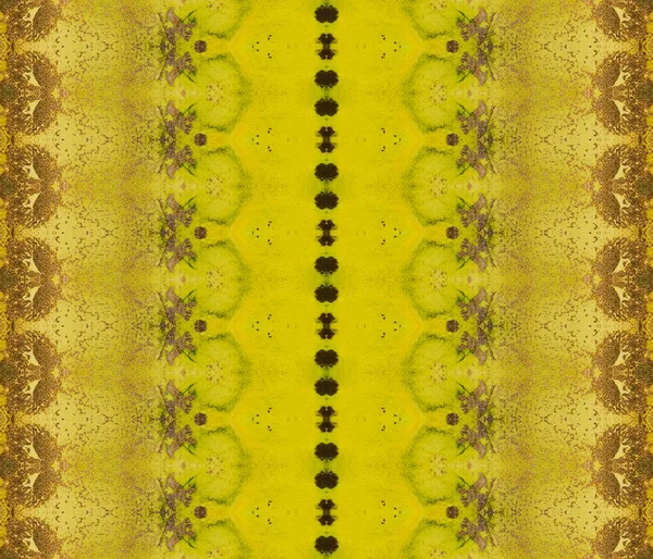 Kwaśny Etniczny Batik Niebieski Tusz Streszczenie Zielonego Ziarna Żółty Barwnik — Zdjęcie stockowe