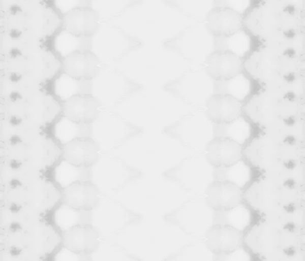 Blanke Etnische Batik Witte Geverfde Streep Lichte Oogkwast Gray Gradient — Stockfoto