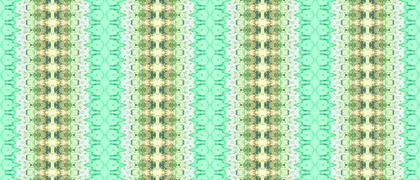 Tinta Batik Verde Pintura Étnica Marrón Mano Oro Tie Dye — Foto de Stock
