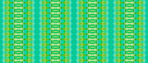 Blauwe Gradiënt Kort Acid Dyed Batik Gouden Ooggoud Groene Tie — Stockfoto