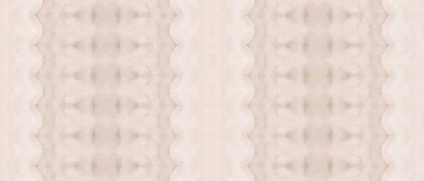 Brązowa Czeska Tkanina Beżowy Odcisk Barwy Beżowy Bezszwowy Pędzel Morskie — Zdjęcie stockowe