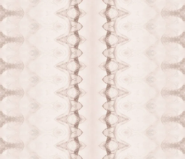 Brun Etnisk Färg Sky Hand Textil Beige Abstrakt Batik Brun — Stockfoto