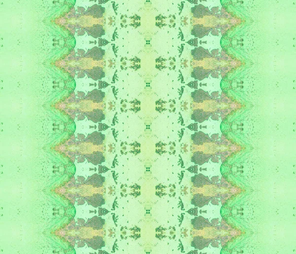 Teint Vert Pinceau Doré Acid Ethnic Print Acid Dye Abstract — Photo