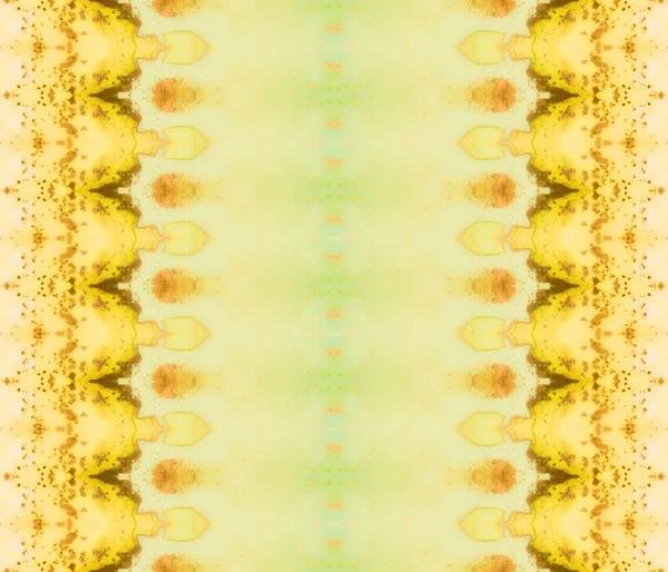 Kwaśne Zabarwione Złoto Zielone Paski Plemienne Złota Faktura Atramentu Odcisk — Zdjęcie stockowe