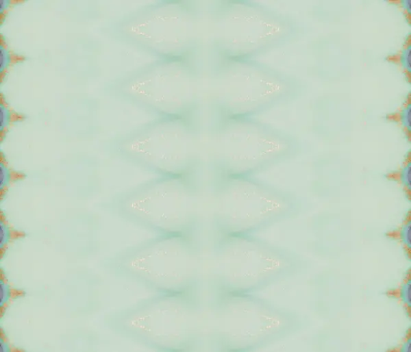 Grünkornbürste Vorhanden Grüner Stammespinsel Gold Geo Stripe Goldene Tinte Blue — Stockfoto