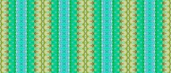 Bruine Batik Dye Blauwe Textuur Borstel Groene Inkt Aquarel Groene — Stockfoto