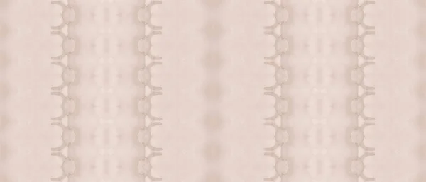 Morska Ręka Batik Brązowy Gradient Zig Zag Beżowy Atrament Akwarelowy — Zdjęcie stockowe