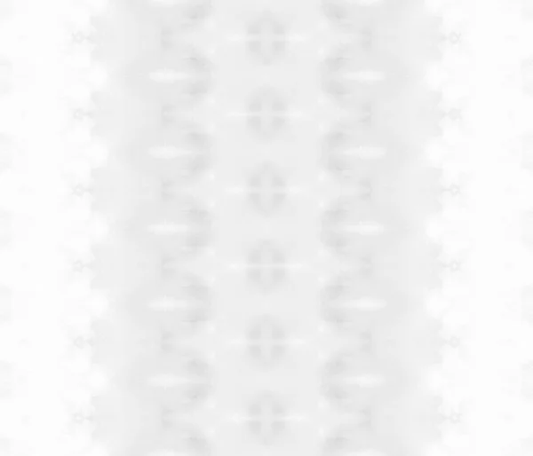 Weiße Nahtlose Farbe Graue Böhmische Batik Hell Gefärbte Farbe White — Stockfoto