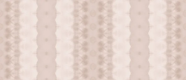 Beige Naadloze Borstel Bruine Batik Inkt Bruine Aquarel Oceaaninkt Textiel — Stockfoto