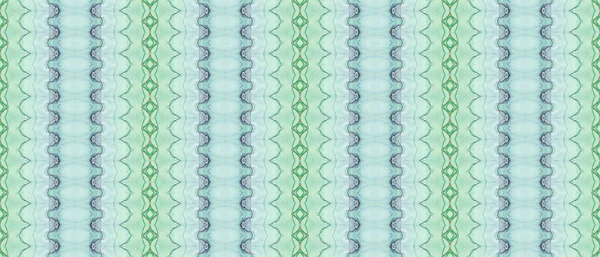 Impressão Azul Tingida Pincel Sem Costura Verde Corante Verde Aquarela — Fotografia de Stock