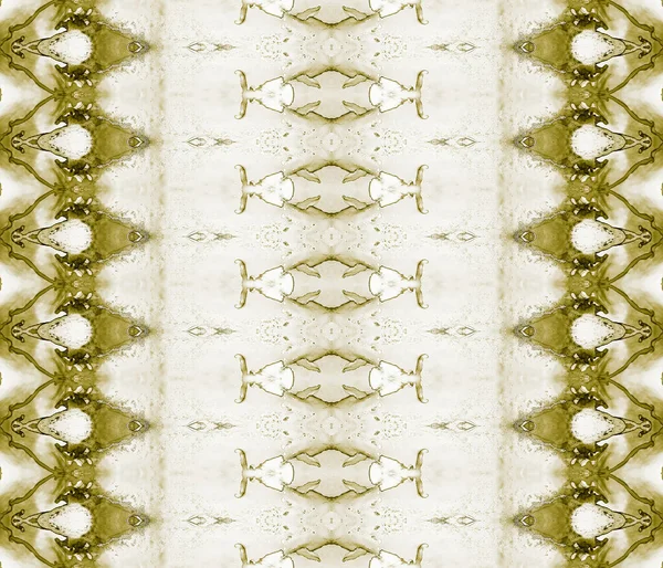 Hnědý Zlatý Textil Béžový Kmenový Batik Retro Abstract Print Sepia — Stock fotografie