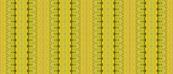 緑のボヘミアン バティック 緑の穀物の要約 ゴールドパターンペイント ゴールドインク水彩 青染めのプリント 酸性インク繊維 ブラウン バティック 酸性の部族ブラシ — ストック写真