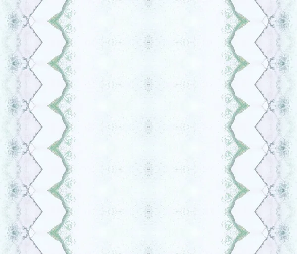 Kahverengi Etnik Tekstil Yeşil Boyalı Fırça Yeşil Mürekkep Suluboya Kahverengi — Stok fotoğraf
