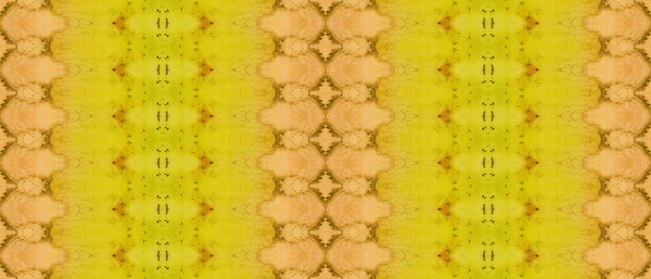 Barna Törzsi Cikcakkos Savas Gabona Batik Arany Gradient Textil Sárga — Stock Fotó