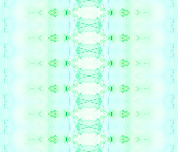 ブラウンバティックインク 黄色の染料バティック ブラウン部族バティック グリーン パターン グリーン ボヘミアン 酸染めペイント 青い穀物の繊維 酸性染料の水彩画 — ストック写真