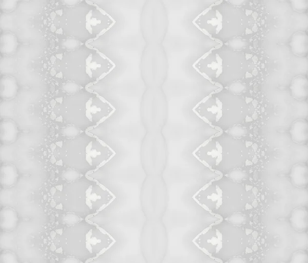 ライト ペイント ホワイト エスニック グレーインク水彩 ヴィンテージインクバティック 白染めブラシ グレーの繰り返しプリント 明るい穀物バティック 灰色の部族のテクスチャ — ストック写真