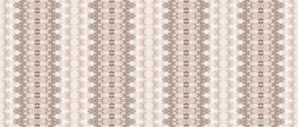 Beige Batik Ink Sea Dyed Tie Dye Brunkornstryck Ljusa Stamborste — Stockfoto