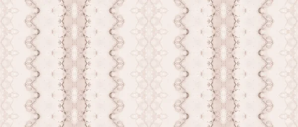 Brown Dyed Abstract Ocean Hand Zig Zag Encre Mer Beige — Photo