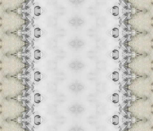 Graue Batikfärbung White Tribal Textur Leichte Farbstoffbürste Vorhanden Graue Tinte — Stockfoto