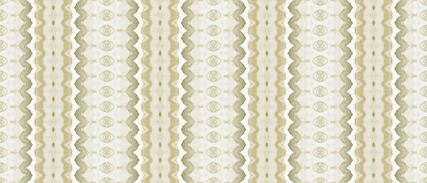 Retro Bohemian Textile Sepia Gold Stripe Beige Krawatte Dye Batik — Stockfoto