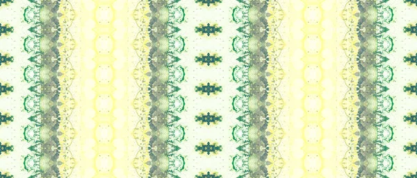 Padrão Gradiente Castanho Abstrato Corante Verde Corante Gravata Tribal Dourada — Fotografia de Stock
