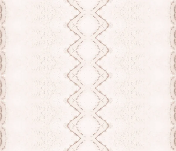 Bruine Etnische Tie Dye Heldere Oogkwast Beige Grain Print Zeehandstreep — Stockfoto