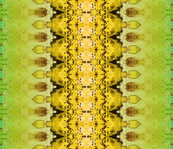 ブラウン バティック 青の部族のテクスチャ アシッド ストライプ 青染めのペイント ブラウン グラデーション アブストラクト 緑のバティックインク — ストック写真