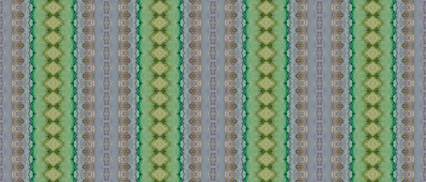 Gold Tribal Batik Tinta Batik Verde Padrão Geo Ácido Impressão — Fotografia de Stock
