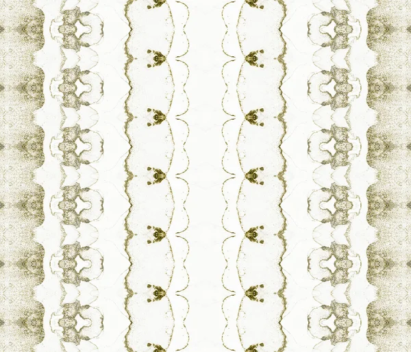 Retro Grain Abstract Guldbläck Batik Beige Tribal Paint Brun Batik — Stockfoto