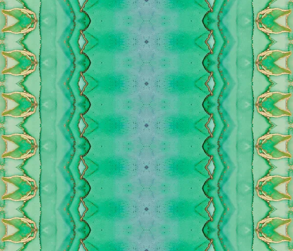 Καφέ Σπόροι Τάι Ντάι Μπλε Βαμμένη Βούρτσα Πράσινο Gradient Batik — Φωτογραφία Αρχείου