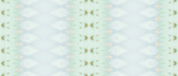 Niebieski Geo Stripe Złoto Plemienne Green Dyed Abstrakt Niebieskie Ziarno — Zdjęcie stockowe