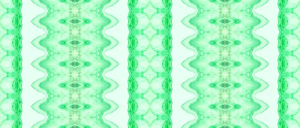 Brązowe Ziarno Batik Zielony Zabarwiony Batik Brązowy Druk Plemienia Zielony — Zdjęcie stockowe
