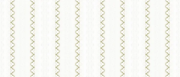 Sepia Handtextil Retro Batik Tinte Sepia Fyed Zig Zag Gold — Stockfoto