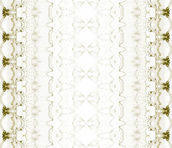 Peinture Pinceau Sepia Dye Zig Zag Grain Beige Sepia Pattern — Photo