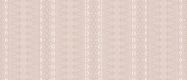 Tintura Étnica Bege Brown Grain Print Stripe Tingido Mar Tinta — Fotografia de Stock