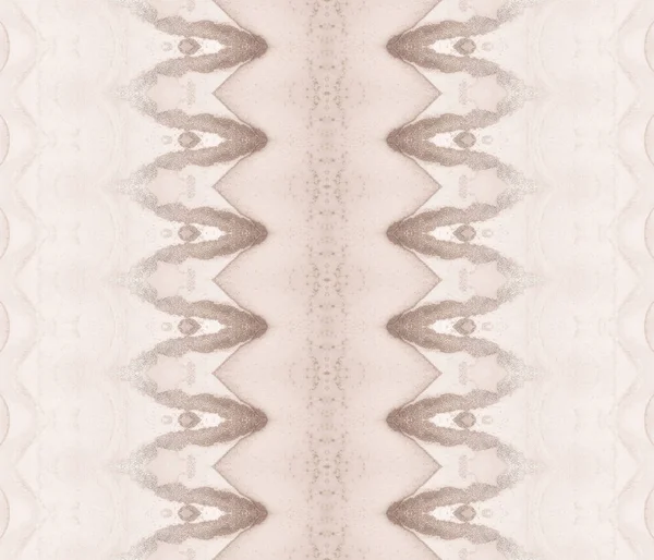茶色の繰り返しブラシ ブラウン アブストラクト 海水墨模様 明るい死のバティック ベージュのグラデーションのテキスタイル ベージュのバティック インク 海の穀物の塗料 ベージュの部族ペイント — ストック写真