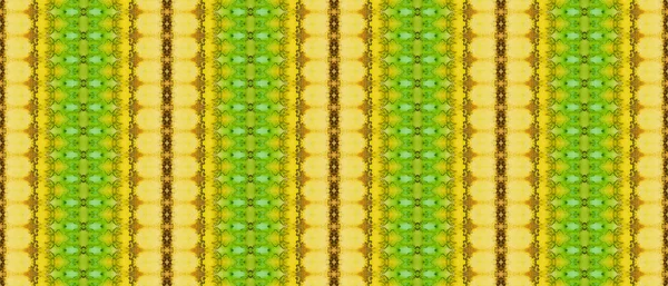 Brocha Tribal Marrón Oro Grano Ácido Textil Tinta Marrón Impresión — Foto de Stock