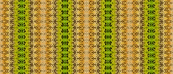 Blue Tribal Batik Textura Grão Marrom Impressão Tinta Dourada Stripe — Fotografia de Stock
