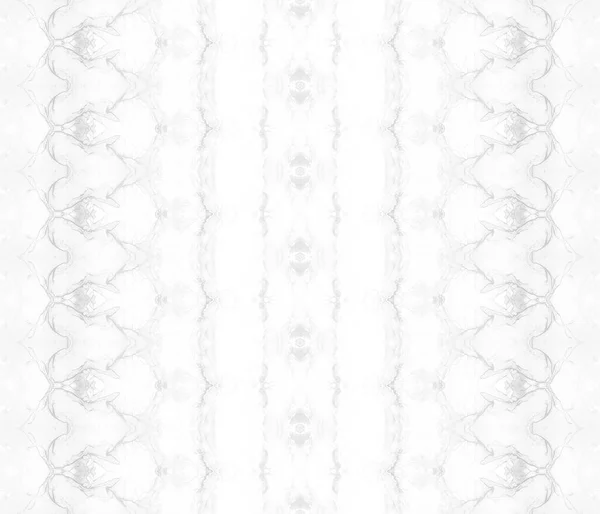 Blank Etnisch Textiel Grijze Aquarel Grijs Geverfd Abstract Witte Patroonafdruk — Stockfoto