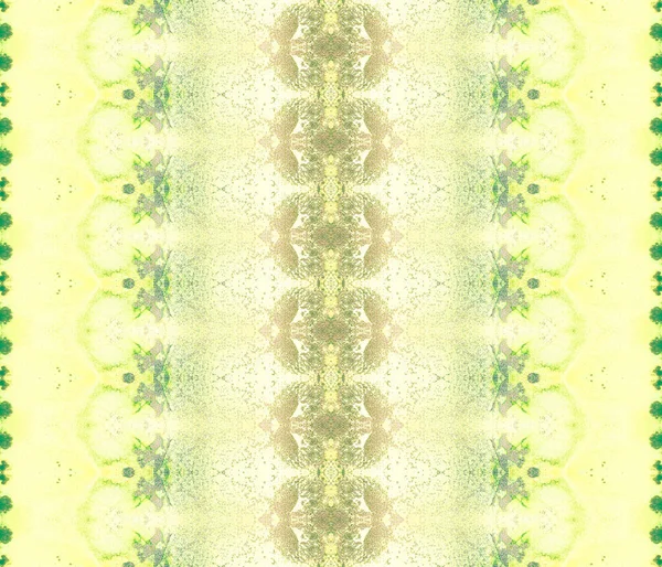 Syra Batik Dye Guldfärgad Borste Grön Abstrakt Färg Guldfärgat Tryck — Stockfoto