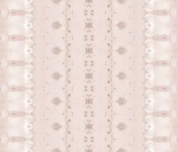 Brun Etnisk Bläck Brunkornsfärg Beige Dye Abstract Havsbläck Batik Beige — Stockfoto