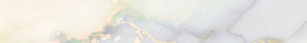 Золотой Алкогольный Чернильный Мрамор Современный Абстрактный Шаблон Голубой Мраморный Фон — стоковое фото