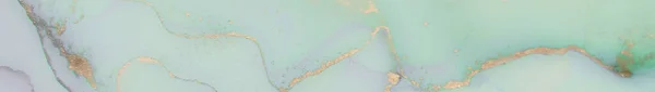 黄金酒精水墨大理石 绿色水的背景 Neon Marble Watercolor 现代抽象绘画 黄色东方背景 蓝色艺术油漆 Geode Elegant墨水纹理 — 图库照片