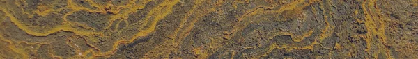 Metallmönster Mörkt Stål Rusty Grunge Panorama Stålväggets Bakgrund Rusty Corrosion — Stockfoto