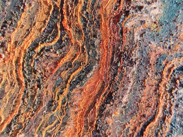 Μεταλλικό Σκουριασμένο Φόντο Σκουριασμένη Μαύρη Μεταλλική Υφή Κόκκινη Διάβρωση Χαλκού — Φωτογραφία Αρχείου