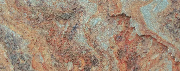 Rusty Iron Metal Patroon Metalen Muur Achtergrond Roestvrij Stalen Plaat — Stockfoto