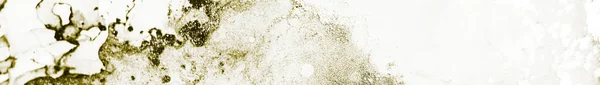 Gold Panoramic Grunge Bright Abstract Background Light Alcohol Ink Grunge — Stock Photo, Image